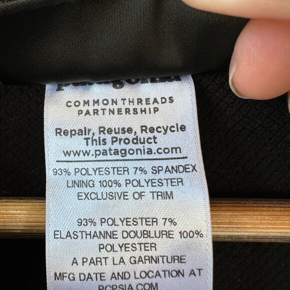 Patagonia Adze Hoody Men’s L Black Polartec Softshell Jacket Rare Corporate Logo - Picture 9 of 10